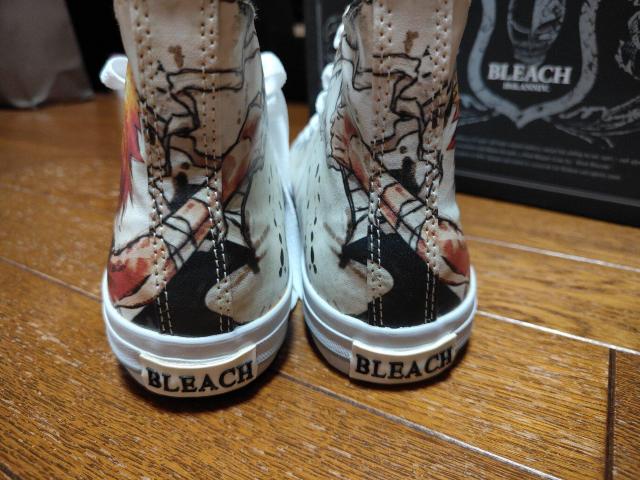BLEACH ブリーチ ハイカットスニーカー 靴 シューズ アニメ 一護 Sサイズ < 男性ファッション  BLEACH ブリーチ ハイカットスニーカー 靴 シューズ アニメ 一護 Sサイズ < 男性ファッションの