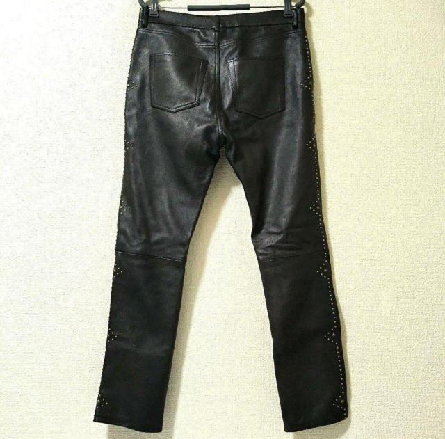 SAINT LAURENT PARIS★スタッズ/レザーパンツ■ランウェイモデル < 男性ファッション SAINT LAURENT PARIS★スタッズ/レザーパンツ■ランウェイモデル < 男性ファッションの