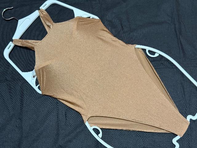 肌触りのストレッチ素材★光沢館のあるブラウンベージュ★レッスン用ハイレグレオタード★Mサイズ < レジャー/スポーツ 肌触りのストレッチ素材★光沢館のあるブラウンベージュ★レッスン用ハイレグレオタード★Mサイズ < レジャー/スポーツの