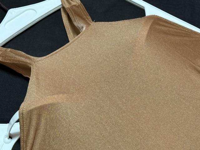 肌触りのストレッチ素材★光沢館のあるブラウンベージュ★レッスン用ハイレグレオタード★Mサイズ < レジャー/スポーツ 肌触りのストレッチ素材★光沢館のあるブラウンベージュ★レッスン用ハイレグレオタード★Mサイズ < レジャー/スポーツの