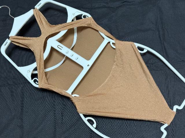 肌触りのストレッチ素材★光沢館のあるブラウンベージュ★レッスン用ハイレグレオタード★Mサイズ < レジャー/スポーツ 肌触りのストレッチ素材★光沢館のあるブラウンベージュ★レッスン用ハイレグレオタード★Mサイズ < レジャー/スポーツの