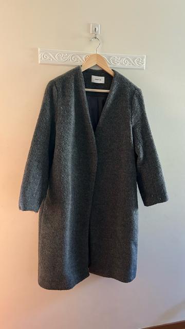 フレイアイディー ウール混 チェスターコート ロングコート グレー < ブランド フレイアイディー ウール混 チェスターコート ロングコート グレー < ブランドの