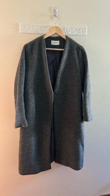 フレイアイディー ウール混 チェスターコート ロングコート グレー < ブランド フレイアイディー ウール混 チェスターコート ロングコート グレー < ブランドの