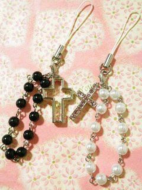 《New》愛*LOVE★ビーズver.ピンククロス*ペアストラップ < 家電/AV  《New》愛*LOVE★ビーズver.ピンククロス*ペアストラップ < 家電/AVの