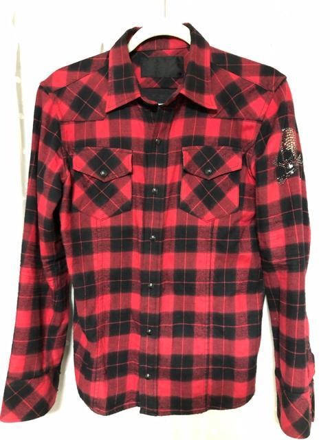 Roen スワロフスキーチェックシャツ < ブランド  Roen スワロフスキーチェックシャツ  < ブランドの