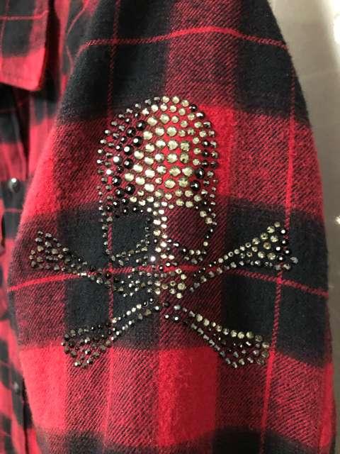 Roen スワロフスキーチェックシャツ < ブランド  Roen スワロフスキーチェックシャツ < ブランドの