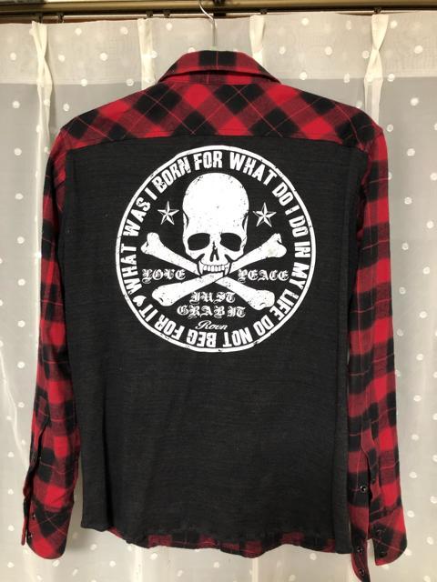 Roen スワロフスキーチェックシャツ < ブランド  Roen スワロフスキーチェックシャツ < ブランドの