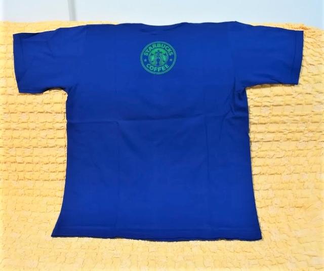 スターバックス★おもしろTシャツ★青★ブルー★XXL★ < 男性ファッション  スターバックス★おもしろTシャツ★青★ブルー★XXL★ < 男性ファッションの