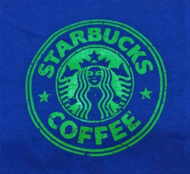 スターバックス★おもしろTシャツ★青★ブルー★XXL★ < 男性ファッション  スターバックス★おもしろTシャツ★青★ブルー★XXL★ < 男性ファッションの