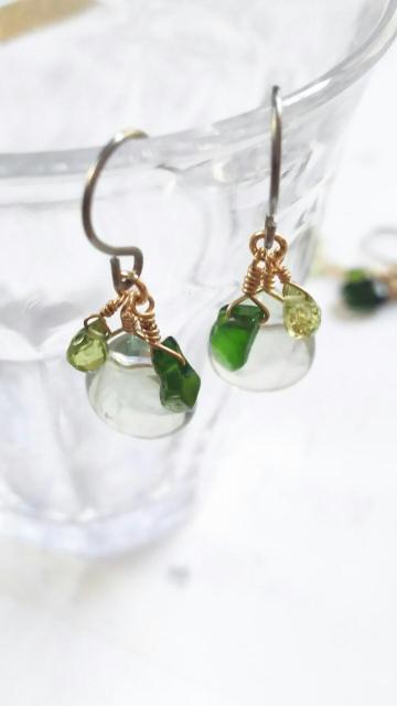 14kgf*グリーンフローライトのショートピアス* 21017 < 女性アクセサリー/時計 14kgf*グリーンフローライトのショートピアス* 21017 < 女性アクセサリー/時計の