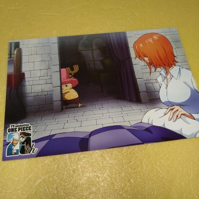 ナミ&チョッパー アニメ25周年記念ポストカード ワンピース < アニメ/コミック/キャラクター  ナミ&チョッパー アニメ25周年記念ポストカード ワンピース  < アニメ/コミック/キャラクターの