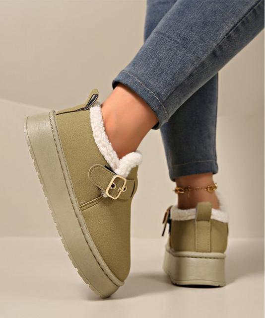 送料無料 新品 厚底ムートンブーツ 裏起毛ショートブーツ < 女性ファッション  送料無料 新品 厚底ムートンブーツ 裏起毛ショートブーツ < 女性ファッションの