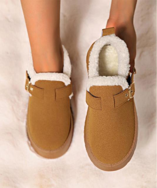 送料無料 新品 厚底ムートンブーツ 裏起毛ショートブーツ < 女性ファッション  送料無料 新品 厚底ムートンブーツ 裏起毛ショートブーツ < 女性ファッションの