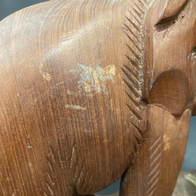 木彫り 象 タイ製 タイ土産 インテリア アジアン雑貨 置物 < ホビー  木彫り 象 タイ製 タイ土産 インテリア アジアン雑貨 置物 < ホビーの