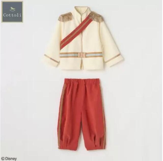 ☆バースデイ Cottoli×Disney シンデレラのチャーミング王子 トップス+パンツ☆ < キッズ/ベビー  ☆バースデイ Cottoli×Disney シンデレラのチャーミング王子 トップス+パンツ☆  < キッズ/ベビーの