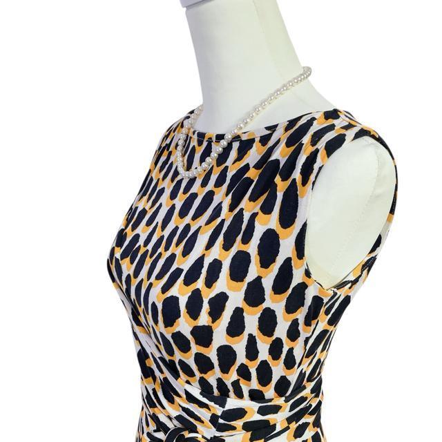 美品 ダイアンフォンファステンバーグ カシュクール風 総柄ワンピース   4207 < 女性ファッション  美品 ダイアンフォンファステンバーグ カシュクール風 総柄ワンピース   4207 < 女性ファッションの