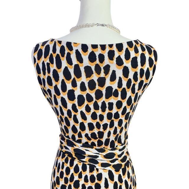 美品 ダイアンフォンファステンバーグ カシュクール風 総柄ワンピース   4207 < 女性ファッション  美品 ダイアンフォンファステンバーグ カシュクール風 総柄ワンピース   4207 < 女性ファッションの