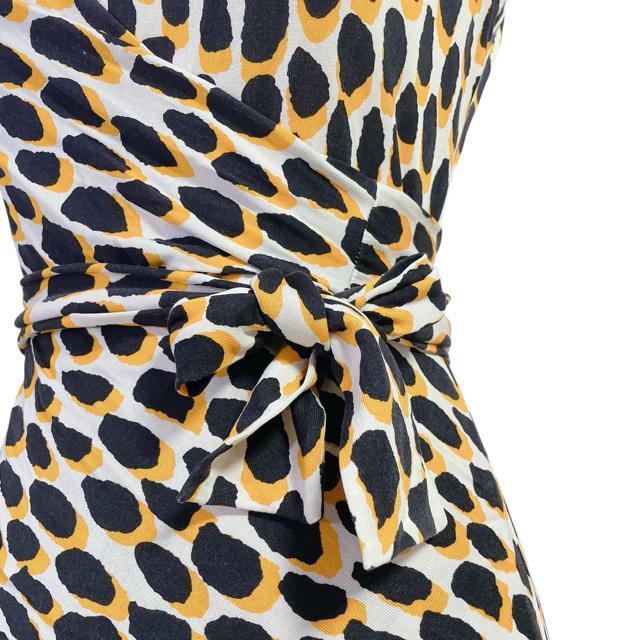 美品 ダイアンフォンファステンバーグ カシュクール風 総柄ワンピース   4207 < 女性ファッション  美品 ダイアンフォンファステンバーグ カシュクール風 総柄ワンピース   4207 < 女性ファッションの