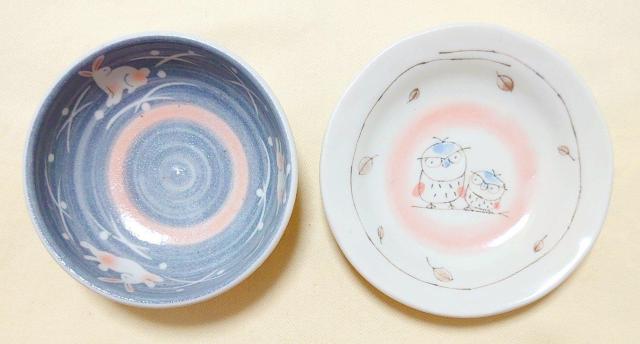 FUTADA猫大皿&necotori猫小鉢&三峰兔柄小鉢&くん窯フクロウ柄小皿 < インテリア/ライフ FUTADA猫大皿&necotori猫小鉢&三峰兔柄小鉢&くん窯フクロウ柄小皿 < インテリア/ライフの