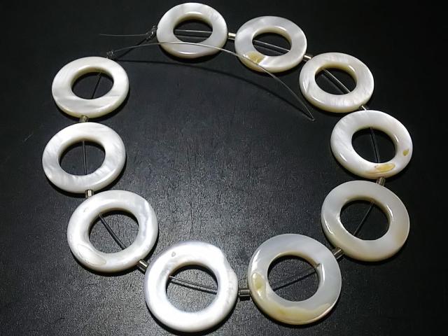 天然石★MOP ドーナツ オーバル 半連 < 女性アクセサリー/時計 天然石★MOP ドーナツ オーバル 半連 < 女性アクセサリー/時計の