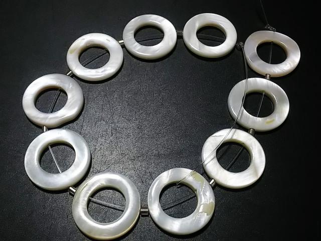 天然石★MOP ドーナツ オーバル 半連 < 女性アクセサリー/時計 天然石★MOP ドーナツ オーバル 半連 < 女性アクセサリー/時計の