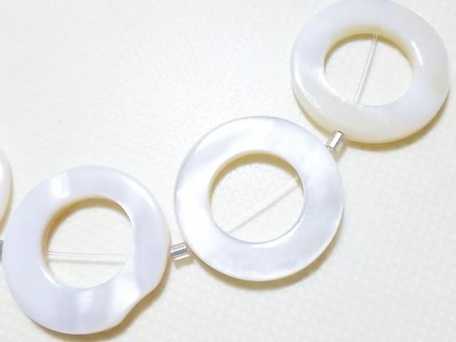 天然石★MOP ドーナツ オーバル 半連 < 女性アクセサリー/時計 天然石★MOP ドーナツ オーバル 半連 < 女性アクセサリー/時計の