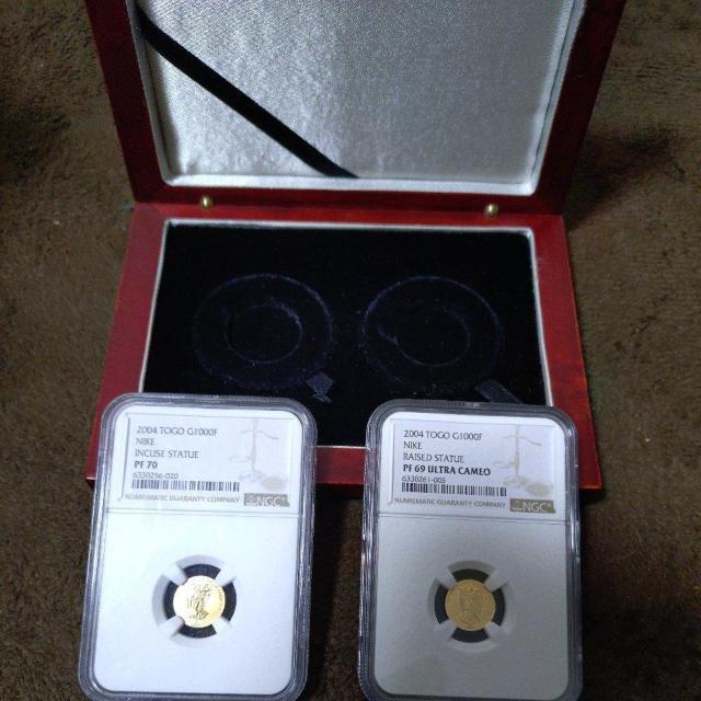 【最高鑑定・女神NIKE1000フラン 純金貨弊2枚セット トーブ共和国NGCPF70&PF69UC2枚セット < ホビー 【最高鑑定・女神NIKE1000フラン 純金貨弊2枚セット トーブ共和国NGCPF70&PF69UC2枚セット < ホビーの