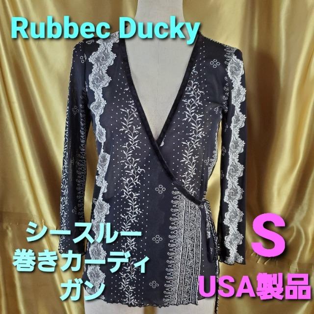 送料込み★364★Rubber Ducky☆シースルー巻きカーディガン★ < 女性ファッション  送料込み★364★Rubber Ducky☆シースルー巻きカーディガン★  < 女性ファッションの