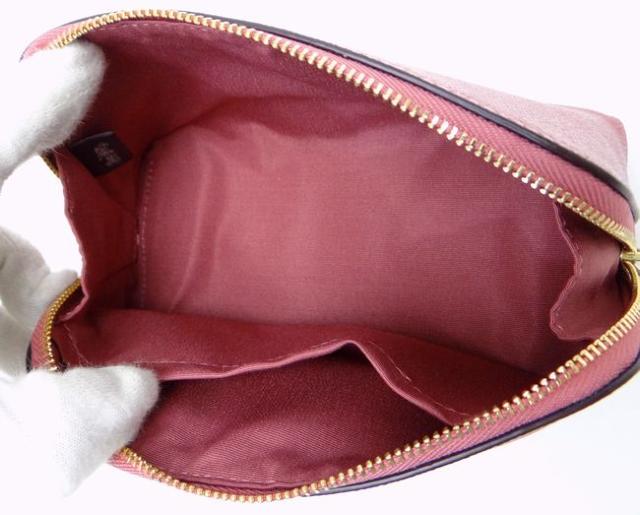 コーチ クロスグレインレザー コスメポーチ ピンク【送料無料】 < ブランド コーチ クロスグレインレザー コスメポーチ ピンク【送料無料】 < ブランドの