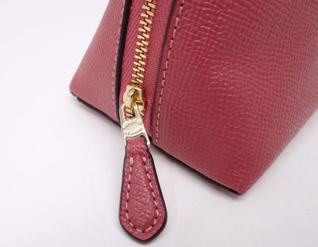 コーチ クロスグレインレザー コスメポーチ ピンク【送料無料】 < ブランド コーチ クロスグレインレザー コスメポーチ ピンク【送料無料】 < ブランドの