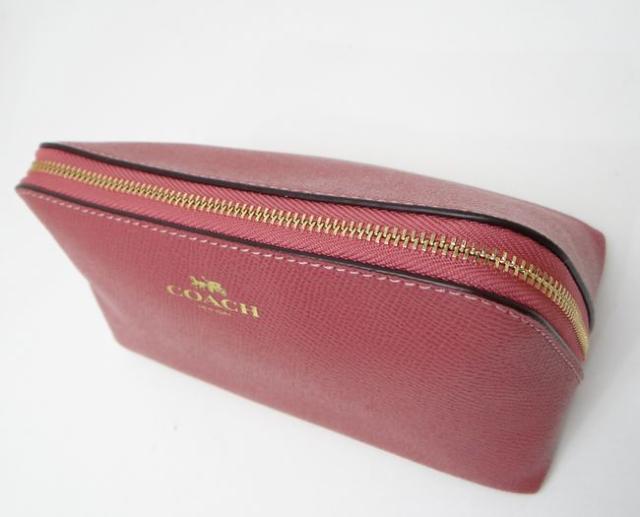 コーチ クロスグレインレザー コスメポーチ ピンク【送料無料】 < ブランド コーチ クロスグレインレザー コスメポーチ ピンク【送料無料】 < ブランドの