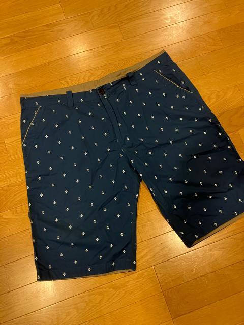 NO BRAND イカリドット柄  紺青  大きいsize W42位 110cm < 男性ファッション  NO BRAND イカリドット柄  紺青  大きいsize W42位 110cm  < 男性ファッションの