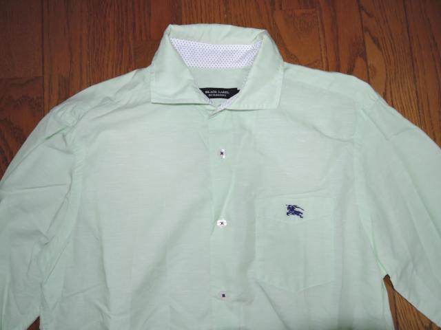 BURBERRY BLACK LABEL バーバリーブラックレーベル 薄手 麻混シャツ 1 長袖シャツ 三陽商会 < ブランド  BURBERRY BLACK LABEL バーバリーブラックレーベル 薄手 麻混シャツ 1 長袖シャツ 三陽商会 < ブランドの