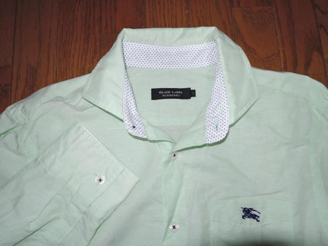 BURBERRY BLACK LABEL バーバリーブラックレーベル 薄手 麻混シャツ 1 長袖シャツ 三陽商会 < ブランド  BURBERRY BLACK LABEL バーバリーブラックレーベル 薄手 麻混シャツ 1 長袖シャツ 三陽商会 < ブランドの