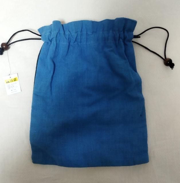 藍染 木綿 鯉のぼり めざし パッチワークきんちゃくポーチ < 女性ファッション  藍染 木綿 鯉のぼり めざし パッチワークきんちゃくポーチ < 女性ファッションの