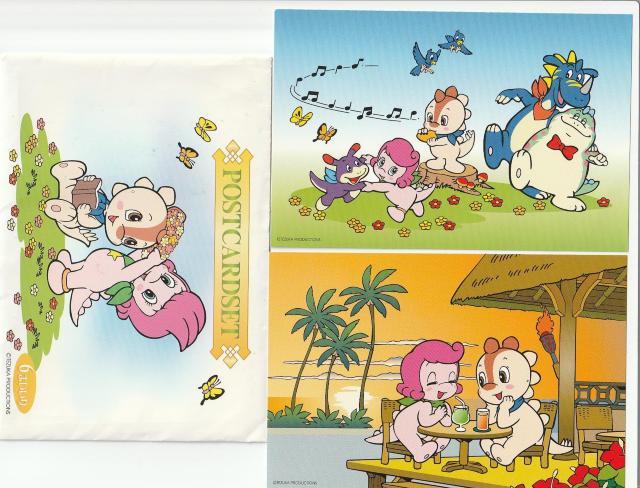 鈴鹿サーキット コチラちゃんファミリー シール・ポストカード◎ < ホビー  鈴鹿サーキット コチラちゃんファミリー シール・ポストカード◎ < ホビーの