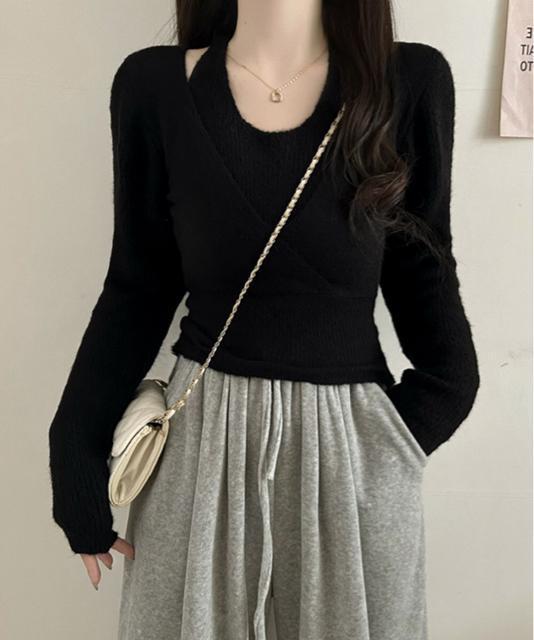 送料無料 新品 レイヤードニットトップス ホルターネック < 女性ファッション  送料無料 新品 レイヤードニットトップス ホルターネック < 女性ファッションの