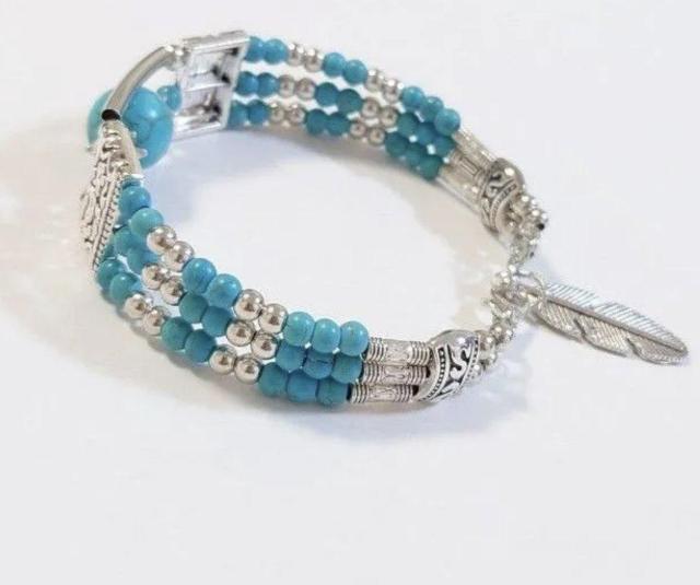ターコイズブレスレット★新品  レディースブレスレット夏  ボヘミアン   ターコイズアクセサリー  ブレスレット夏  ウエスタン < 女性アクセサリー/時計  ターコイズブレスレット★新品  レディースブレスレット夏  ボヘミアン   ターコイズアクセサリー  ブレスレット夏  ウエスタン < 女性アクセサリー/時計の