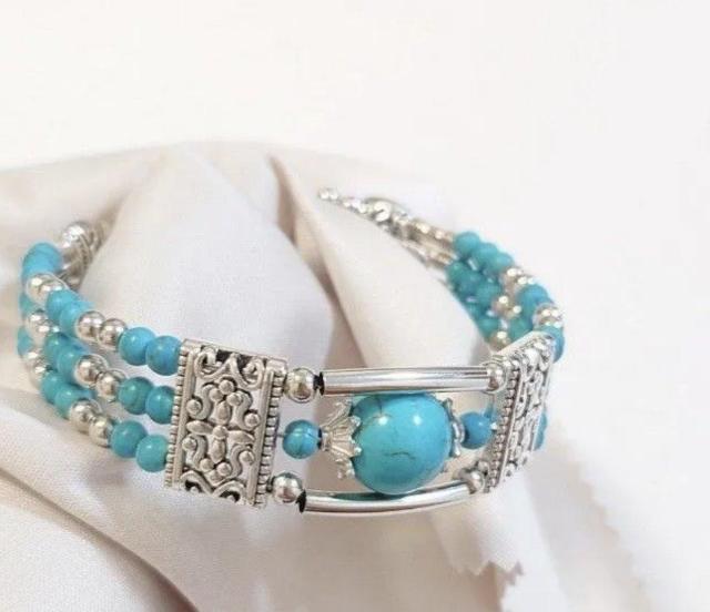 ターコイズブレスレット★新品  レディースブレスレット夏  ボヘミアン   ターコイズアクセサリー  ブレスレット夏  ウエスタン < 女性アクセサリー/時計  ターコイズブレスレット★新品  レディースブレスレット夏  ボヘミアン   ターコイズアクセサリー  ブレスレット夏  ウエスタン < 女性アクセサリー/時計の