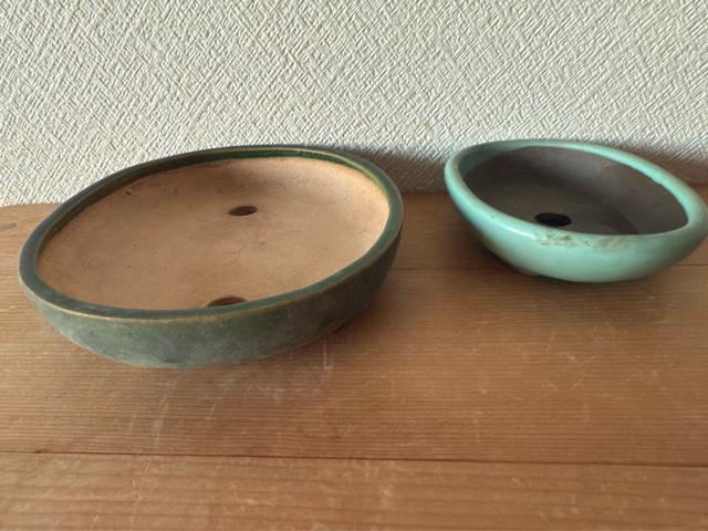 E 盆栽鉢 豆盆栽鉢 山野草鉢 多肉植物鉢 植木鉢 2鉢セット陶器製(緑・青) < ペット/手芸/園芸 E 盆栽鉢 豆盆栽鉢 山野草鉢 多肉植物鉢 植木鉢 2鉢セット陶器製(緑・青) < ペット/手芸/園芸の