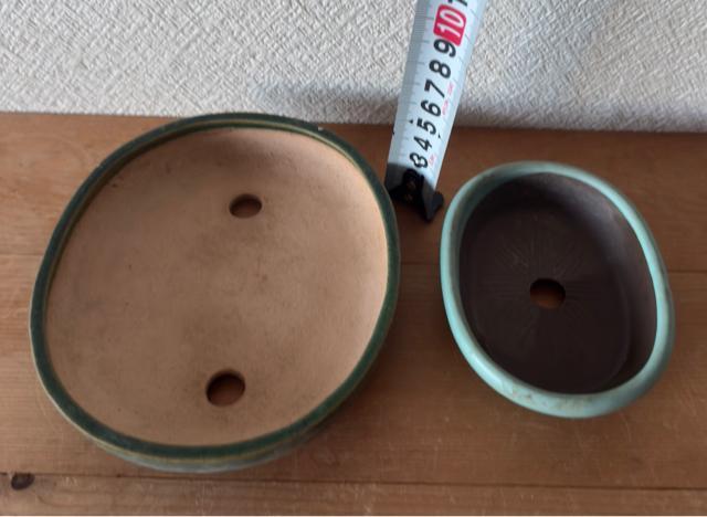 E 盆栽鉢 豆盆栽鉢 山野草鉢 多肉植物鉢 植木鉢 2鉢セット陶器製(緑・青) < ペット/手芸/園芸 E 盆栽鉢 豆盆栽鉢 山野草鉢 多肉植物鉢 植木鉢 2鉢セット陶器製(緑・青) < ペット/手芸/園芸の