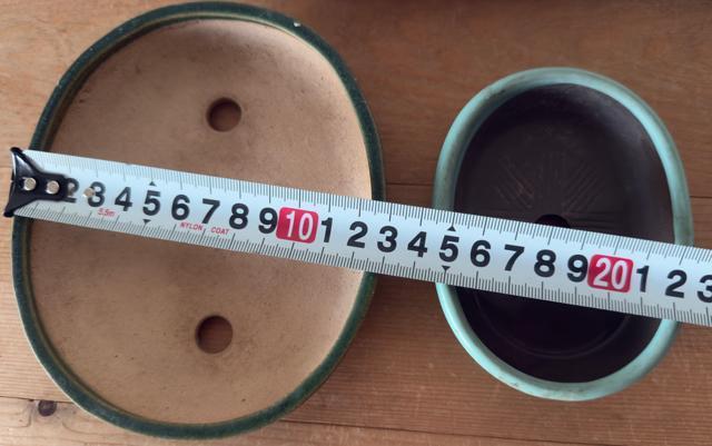 E 盆栽鉢 豆盆栽鉢 山野草鉢 多肉植物鉢 植木鉢 2鉢セット陶器製(緑・青) < ペット/手芸/園芸 E 盆栽鉢 豆盆栽鉢 山野草鉢 多肉植物鉢 植木鉢 2鉢セット陶器製(緑・青) < ペット/手芸/園芸の