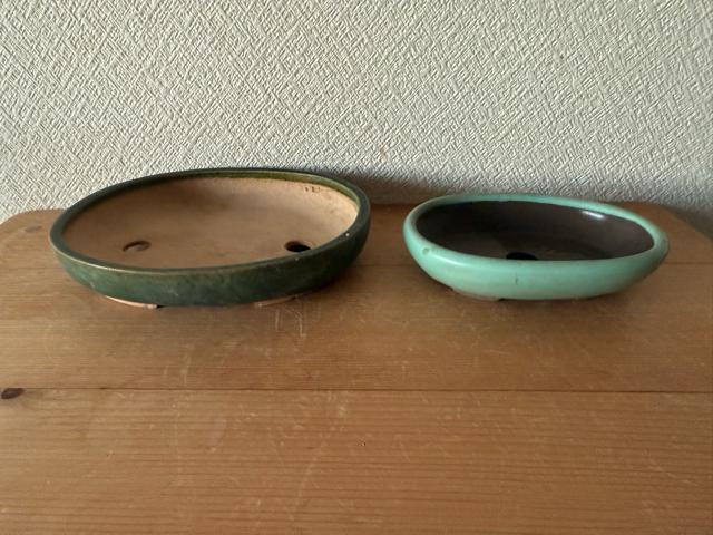 E 盆栽鉢 豆盆栽鉢 山野草鉢 多肉植物鉢 植木鉢 2鉢セット陶器製(緑・青) < ペット/手芸/園芸 E 盆栽鉢 豆盆栽鉢 山野草鉢 多肉植物鉢 植木鉢 2鉢セット陶器製(緑・青) < ペット/手芸/園芸の
