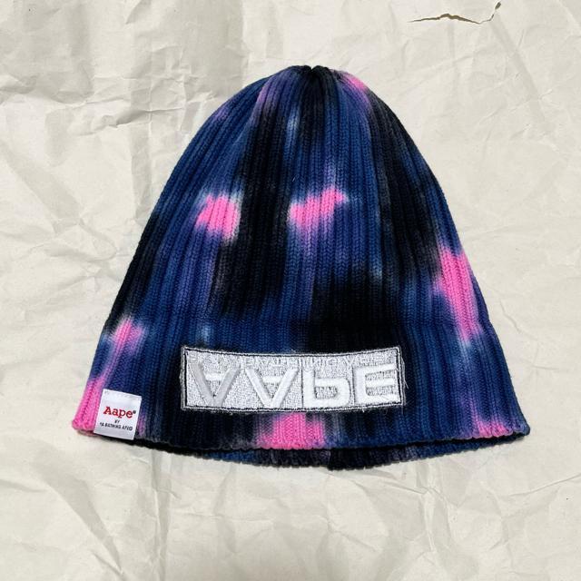 Aape BY A BATHING APE ニット帽 ビーニー グラデーション < ブランド Aape BY A BATHING APE ニット帽 ビーニー グラデーション < ブランドの