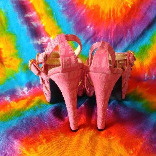 JD□ERMOSA■ジャガード柄グラディエーターパンプス□ハイヒール < 女性ファッション  JD□ERMOSA■ジャガード柄グラディエーターパンプス□ハイヒール < 女性ファッションの