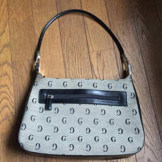 かっちりモノトーンバック キャンバス地×レザー < 女性ファッション  かっちりモノトーンバック キャンバス地×レザー < 女性ファッションの