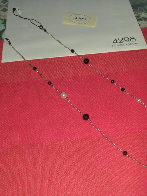 4298SHIZUKA KOMURO/コムロシズカ/ネックレス風メガネアクセサリー/シルバー&パール系/A < 女性アクセサリー/時計 4298SHIZUKA KOMURO/コムロシズカ/ネックレス風メガネアクセサリー/シルバー&パール系/A < 女性アクセサリー/時計の