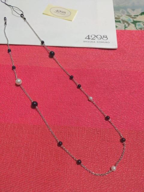 4298SHIZUKA KOMURO/コムロシズカ/ネックレス風メガネアクセサリー/シルバー&パール系/A < 女性アクセサリー/時計 4298SHIZUKA KOMURO/コムロシズカ/ネックレス風メガネアクセサリー/シルバー&パール系/A < 女性アクセサリー/時計の