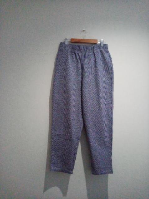 新品◆ブルー ボーダー カジュアル ゆったり パンツ Mサイズ < 男性ファッション  新品◆ブルー ボーダー カジュアル ゆったり パンツ Mサイズ < 男性ファッションの