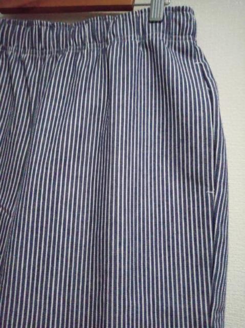 新品◆ブルー ボーダー カジュアル ゆったり パンツ Mサイズ < 男性ファッション  新品◆ブルー ボーダー カジュアル ゆったり パンツ Mサイズ < 男性ファッションの
